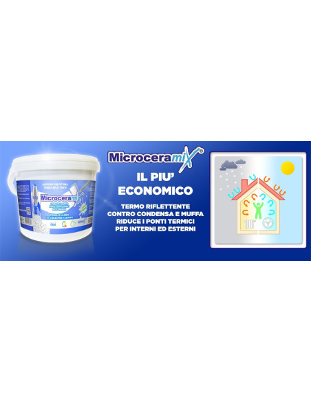 MICROCERAMIX: additivo termico contro muffa e pareti fredde MICROCERAMIX: additivo termico contro muffa e pareti fredde