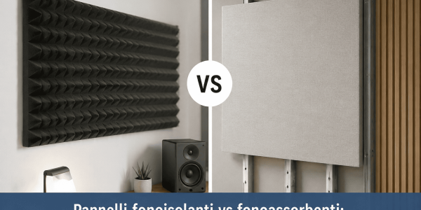 Pannelli fonoisolanti vs fonoassorbenti: differenze reali e quale scegliere
